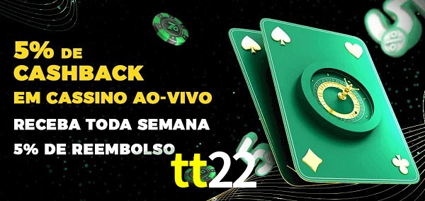 Promoções do cassino ao Vivo tt22